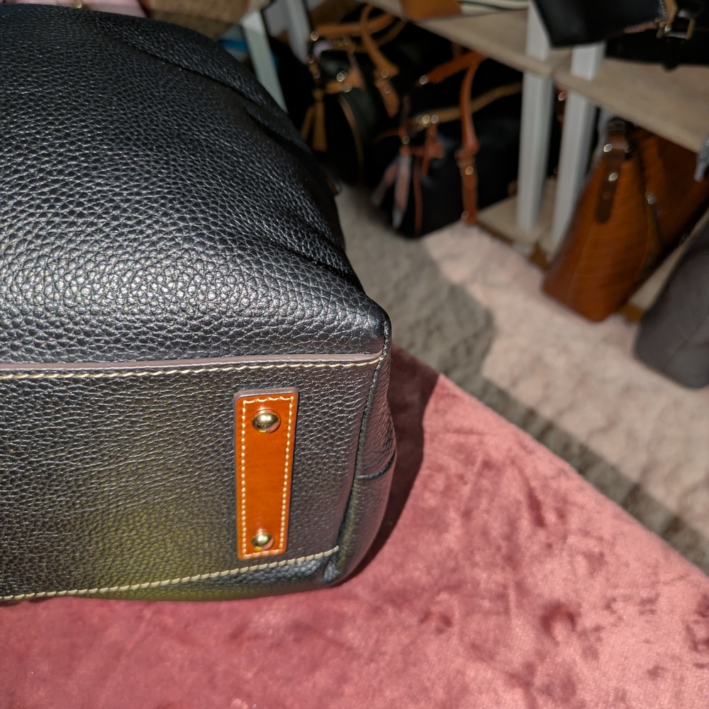 Dooney & Bourke Black and Brown Drawstring Bag - Picture 11 of 16